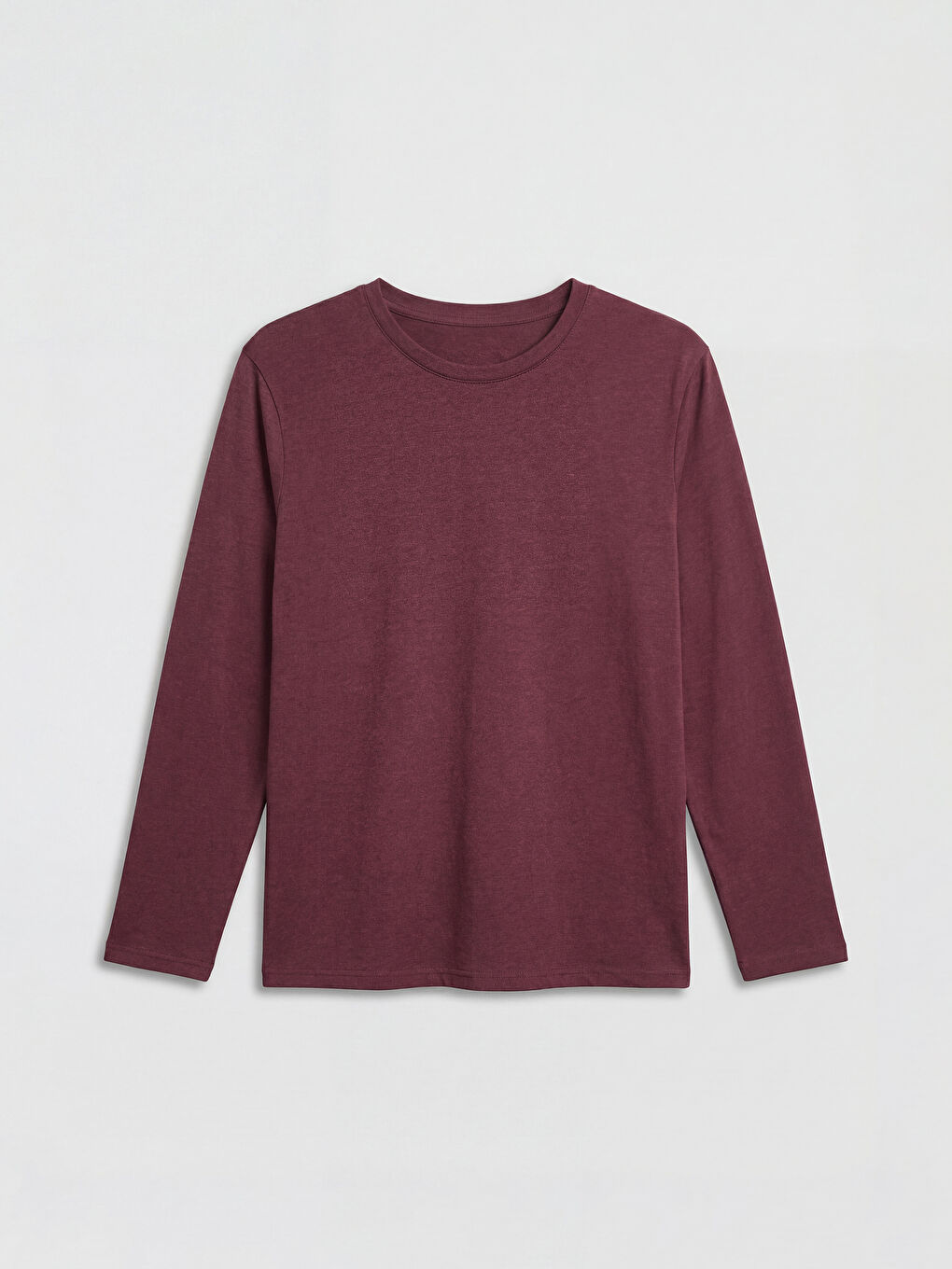 Чоловіча футболка з довгим рукавом і круглим вирізом горловини