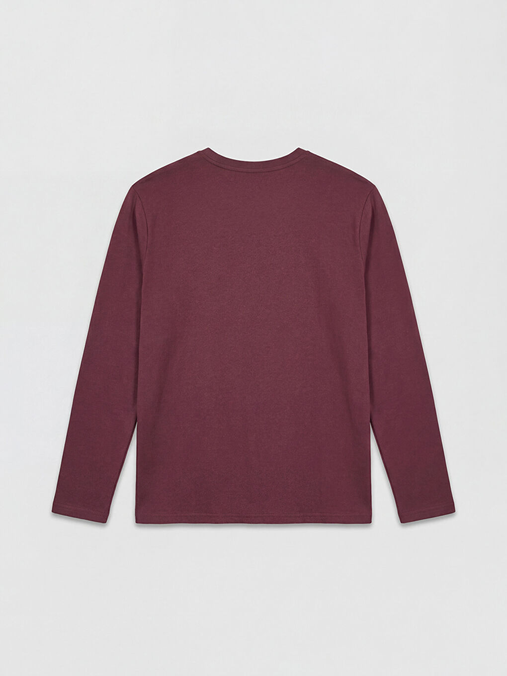 Чоловіча футболка з довгим рукавом і круглим вирізом горловини-1