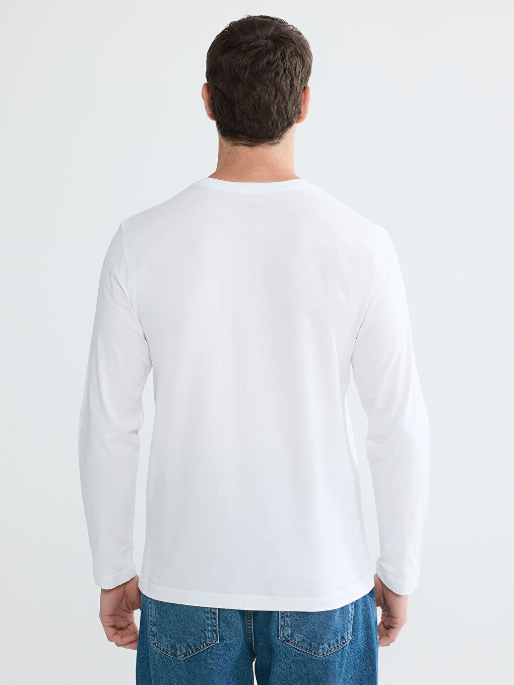 Mann WEISS T-Shirt-3