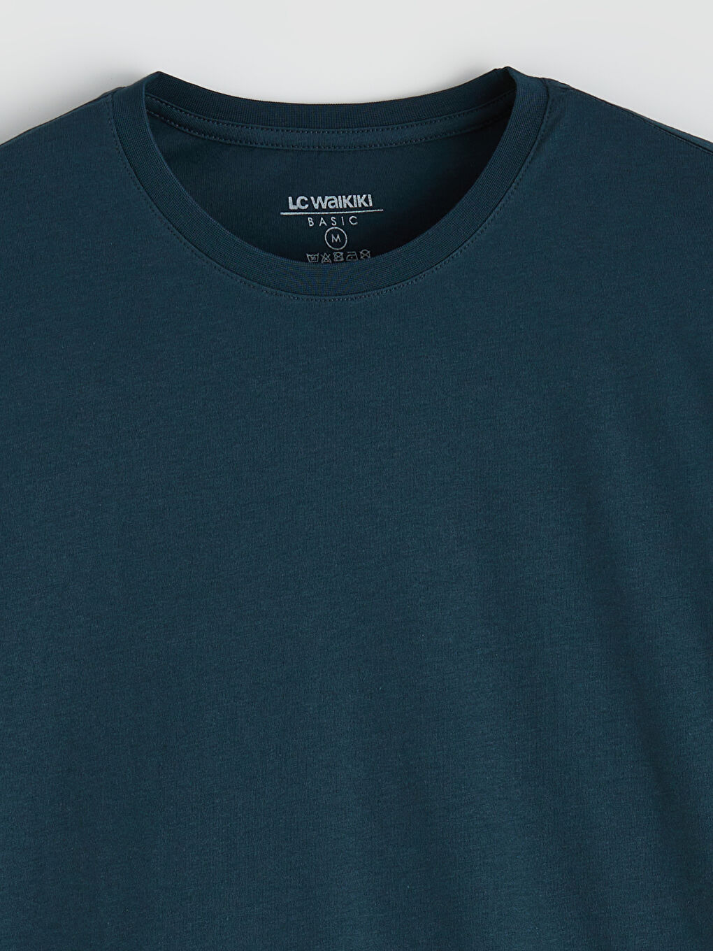 Petrol Bisiklet Yaka Uzun Kollu Erkek Tişört-1