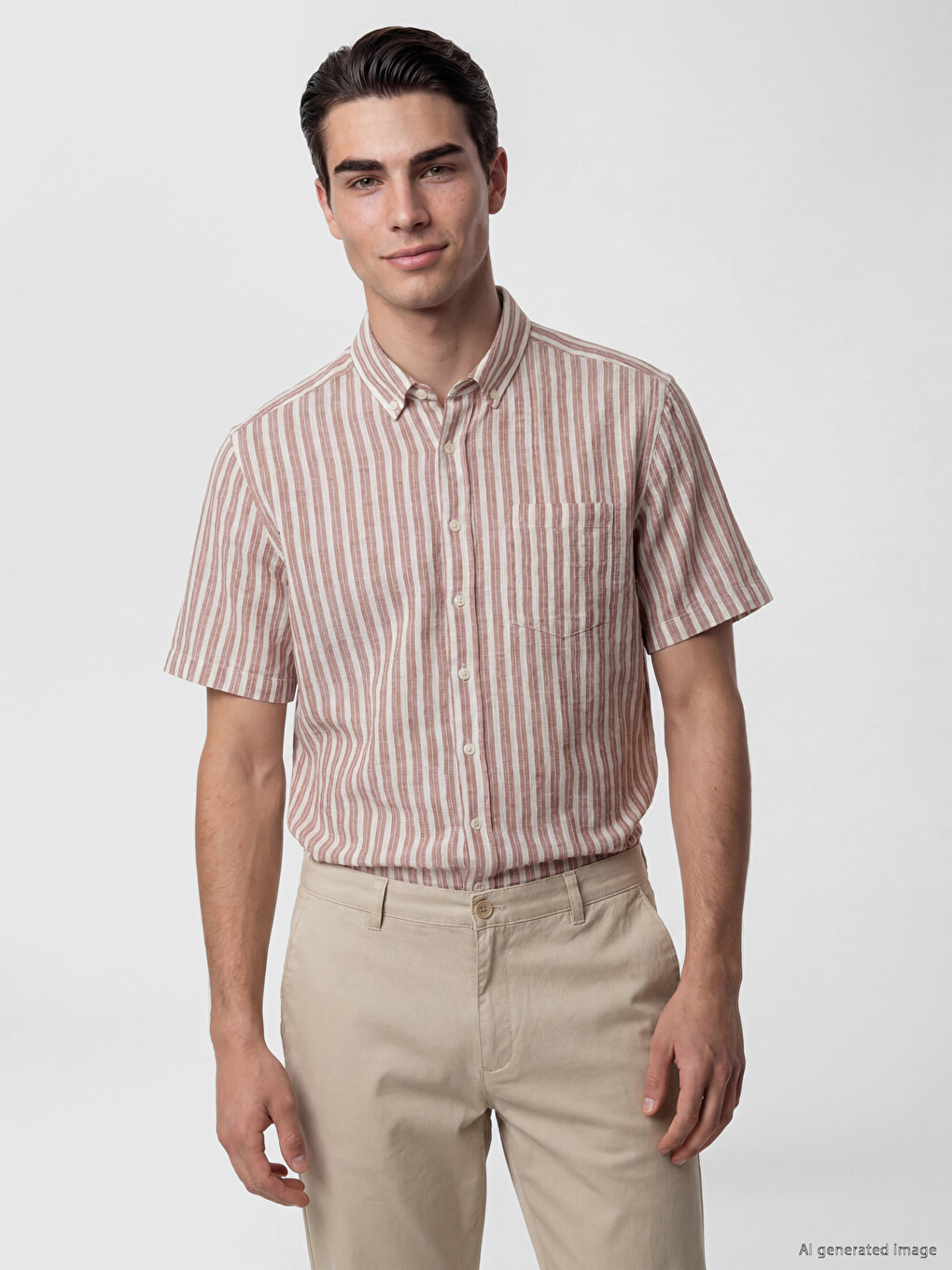 Regular Fit Striped Men's Shirt