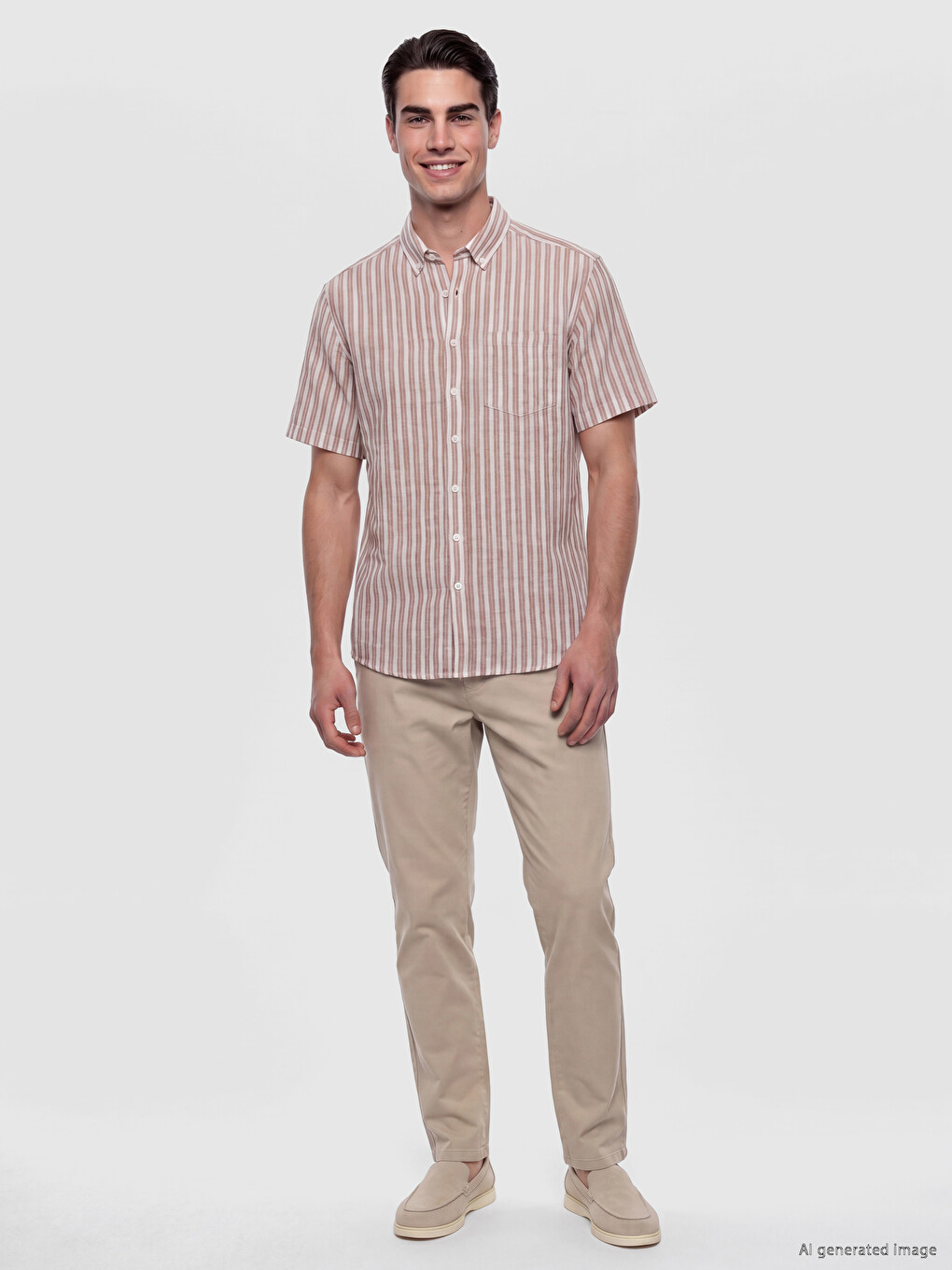 Regular Fit Striped Men's Shirt-1