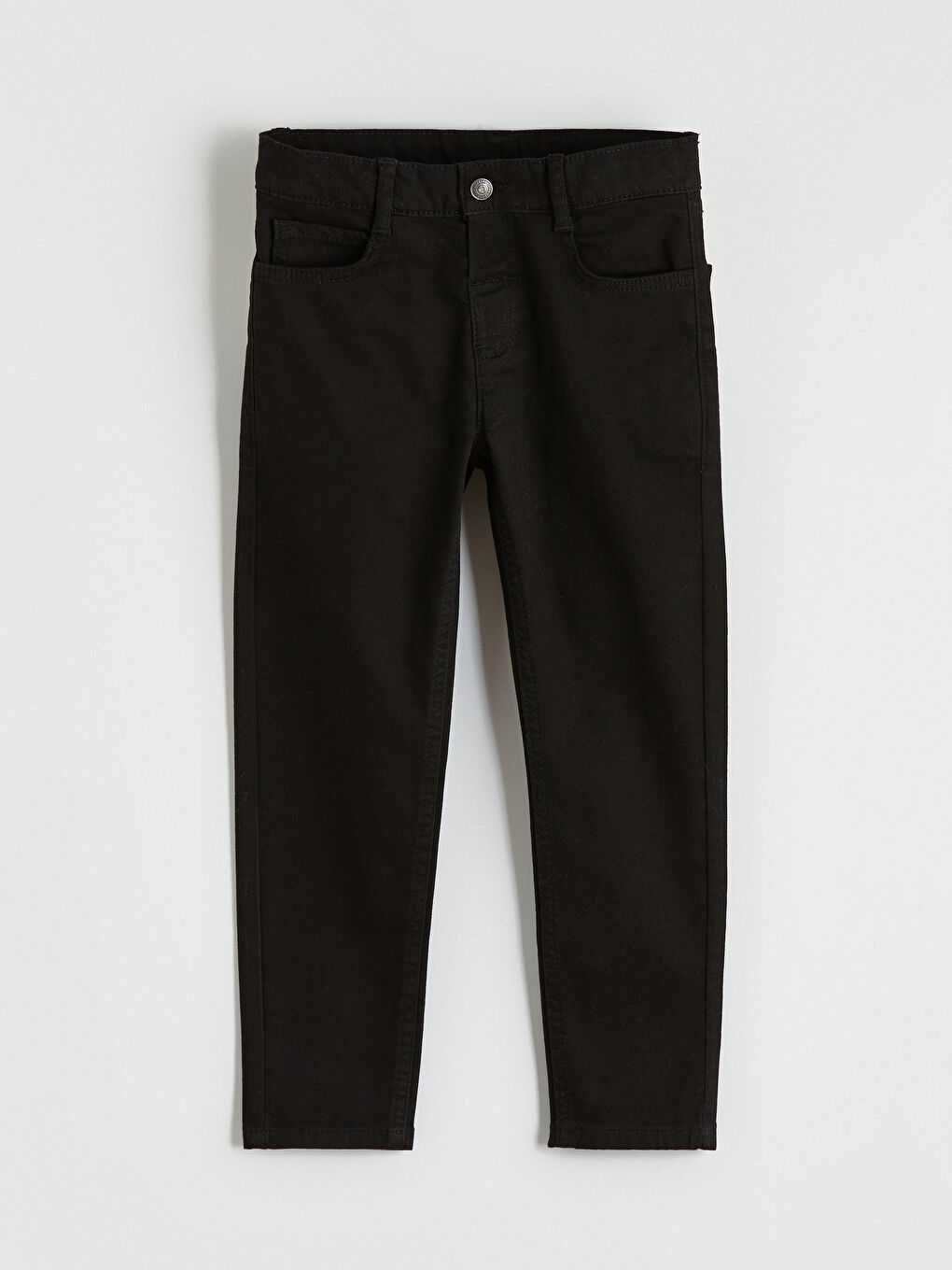 Siyah  Slim Fit Gabardin Erkek Çocuk Pantolon