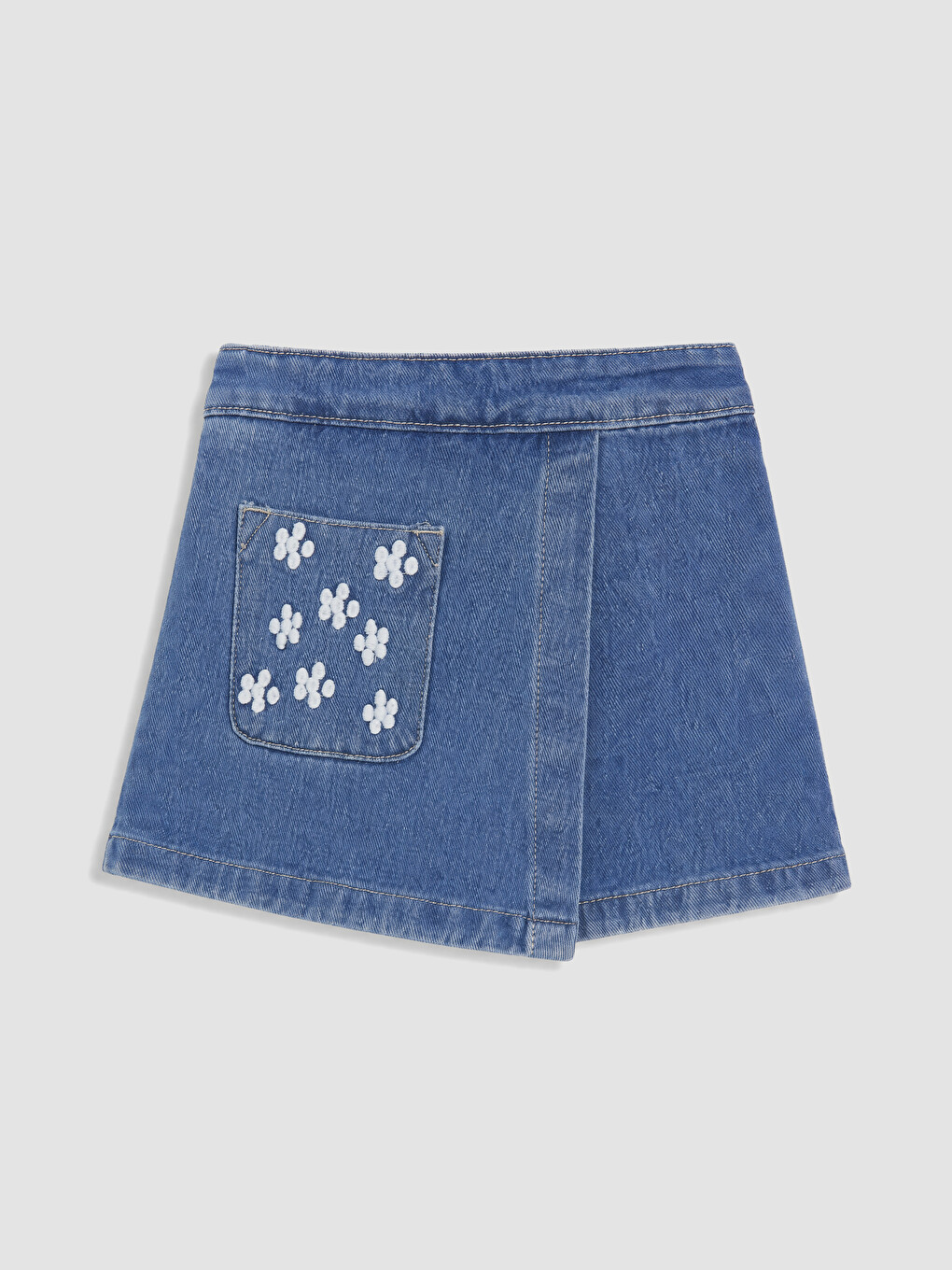 Short Superposé Indigo Fille