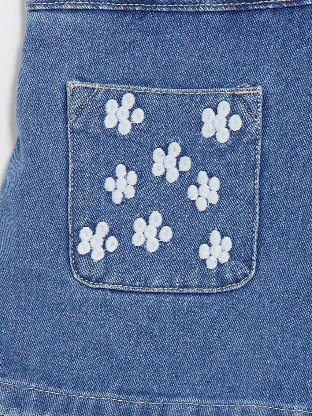 Short Superposé Indigo Fille-1