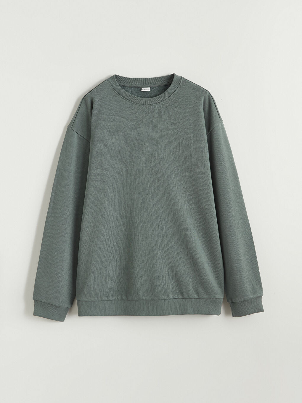 Yeşil Bisiklet Yaka Erkek Çocuk Sweatshirt