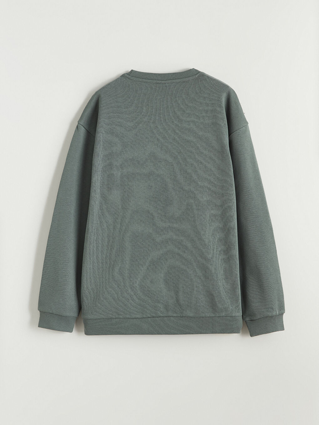 Yeşil Bisiklet Yaka Erkek Çocuk Sweatshirt-2