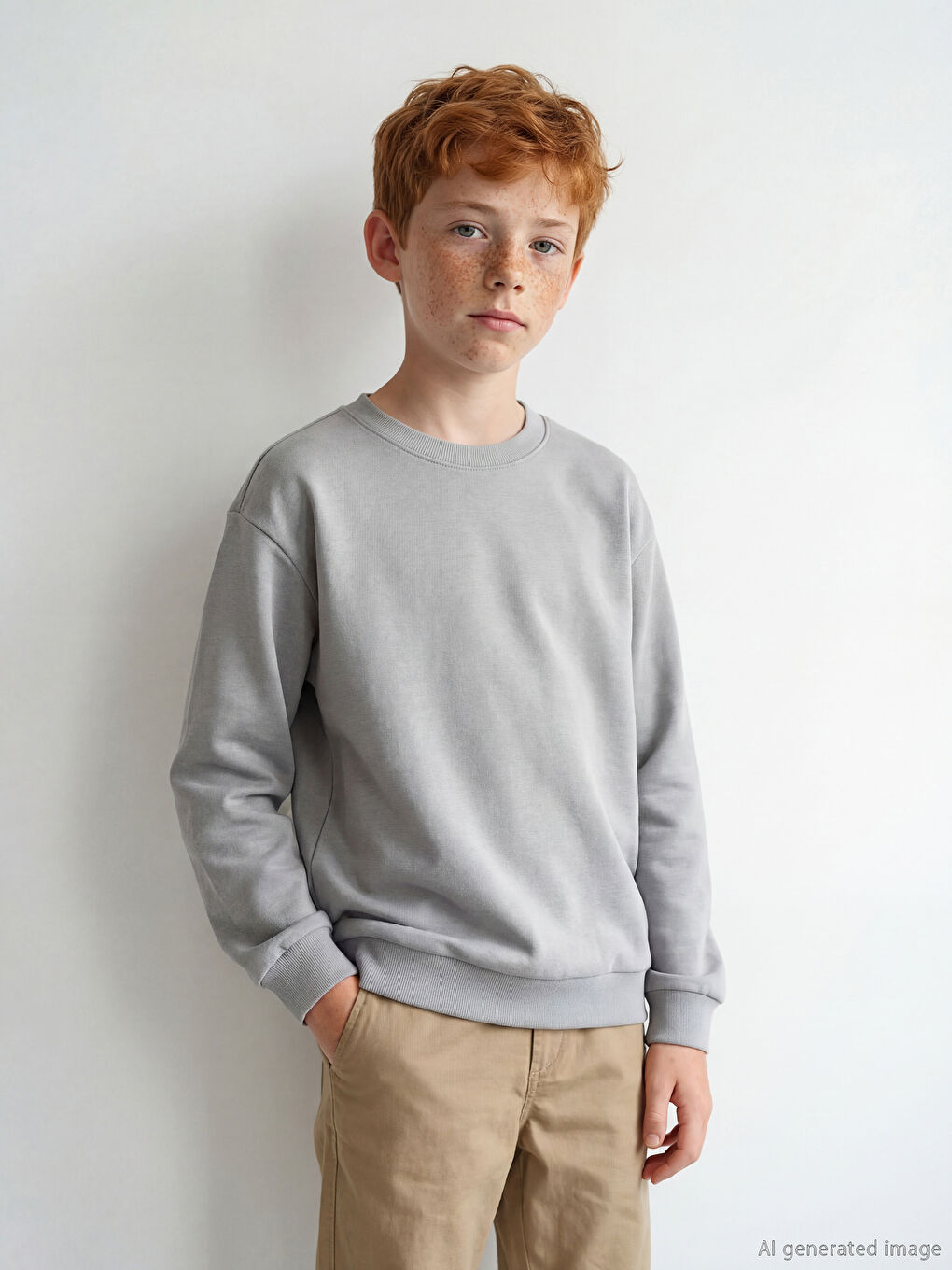 Crew Neck Sweatshirt for Boys-1
