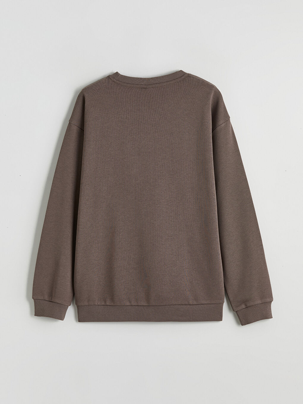 Kahverengi Bisiklet Yaka Erkek Çocuk Sweatshirt-2