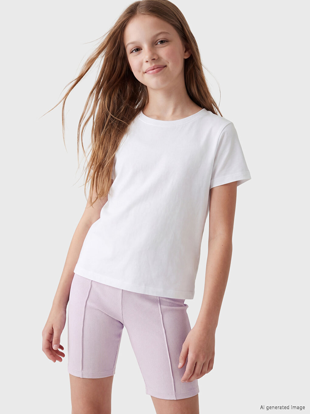 Girl LILAC Leggings-1