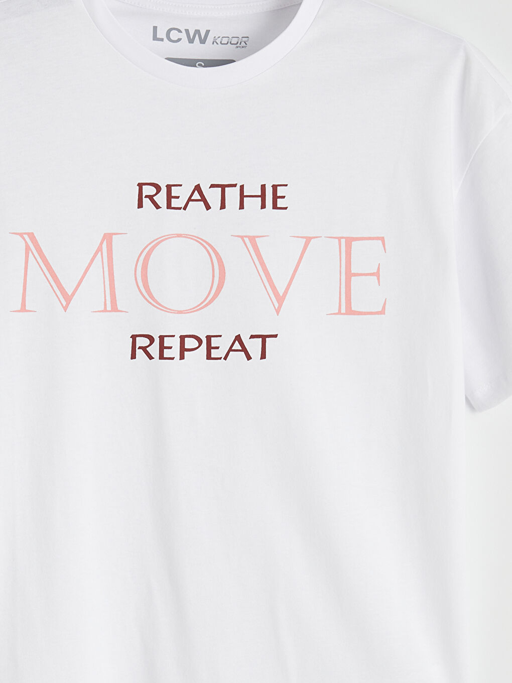 تيشيرت رياضي واسع للسيدات بطبعة على الرقبة الدائرية-5