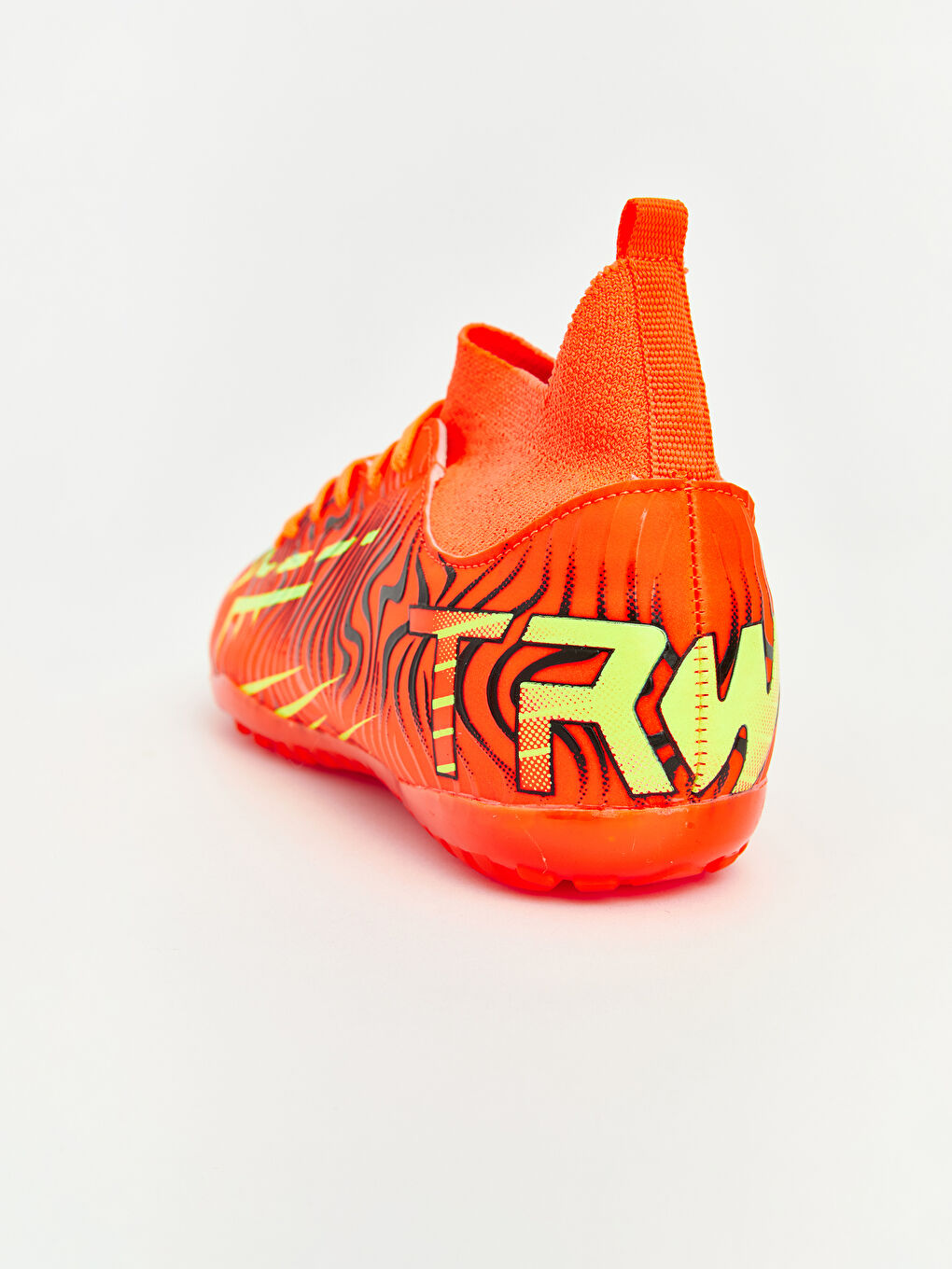 Turuncu Çoraplı Erkek Çocuk Halı Saha Ayakkabısı-4