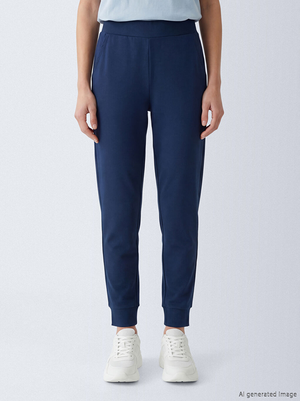 بنطال رياضي للنساء بخصر مرن-1