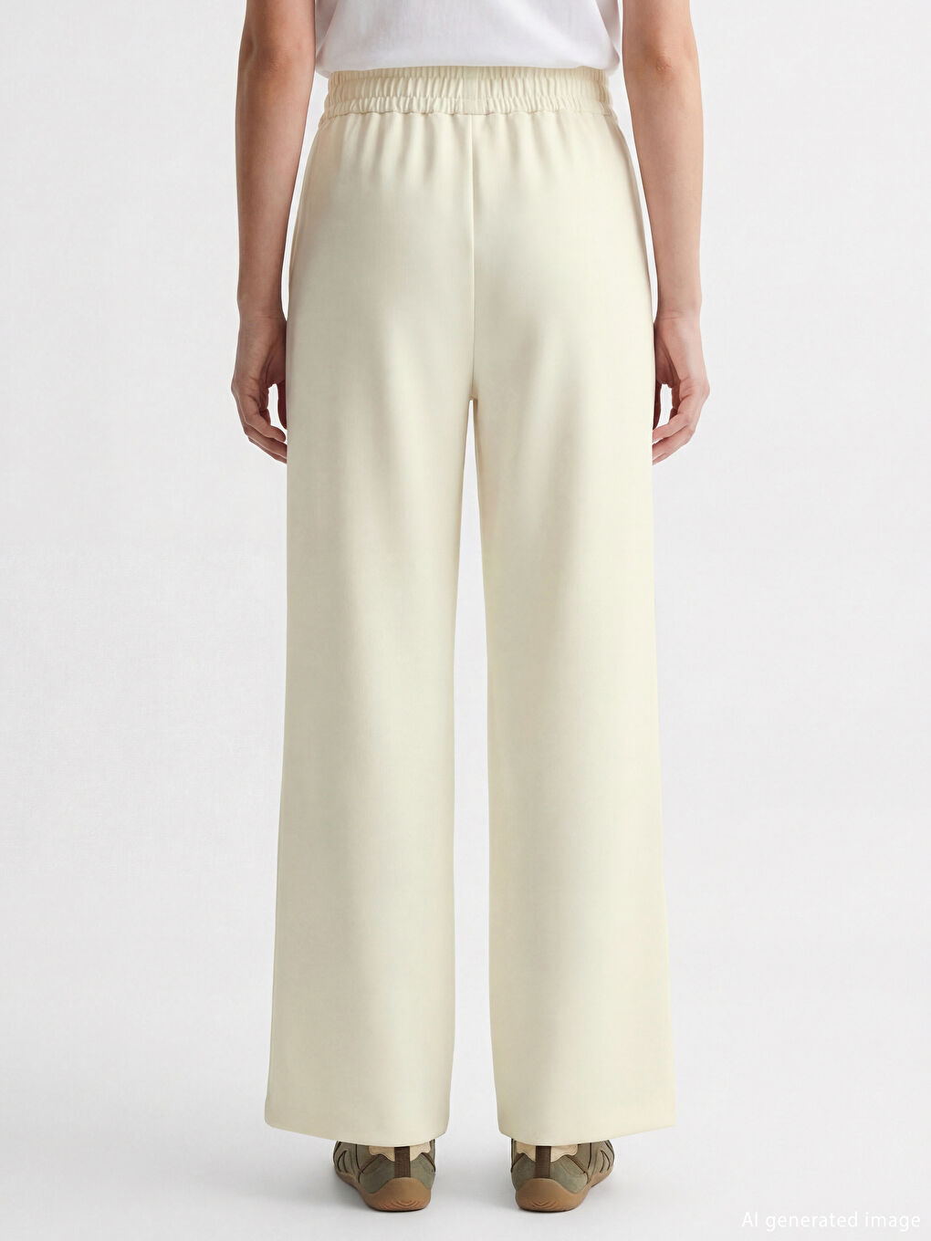 بنطلونات جوجرز ناعمة بخصر مطاطي للسيدات-3