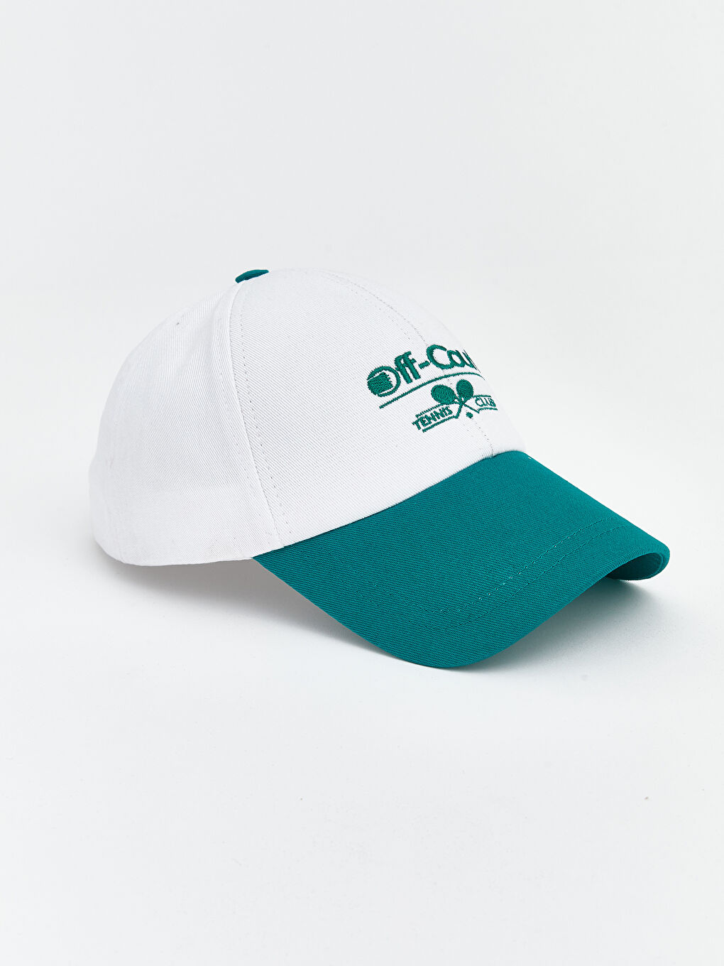 Beyaz Nakışlı Kadın Kep Şapka -1