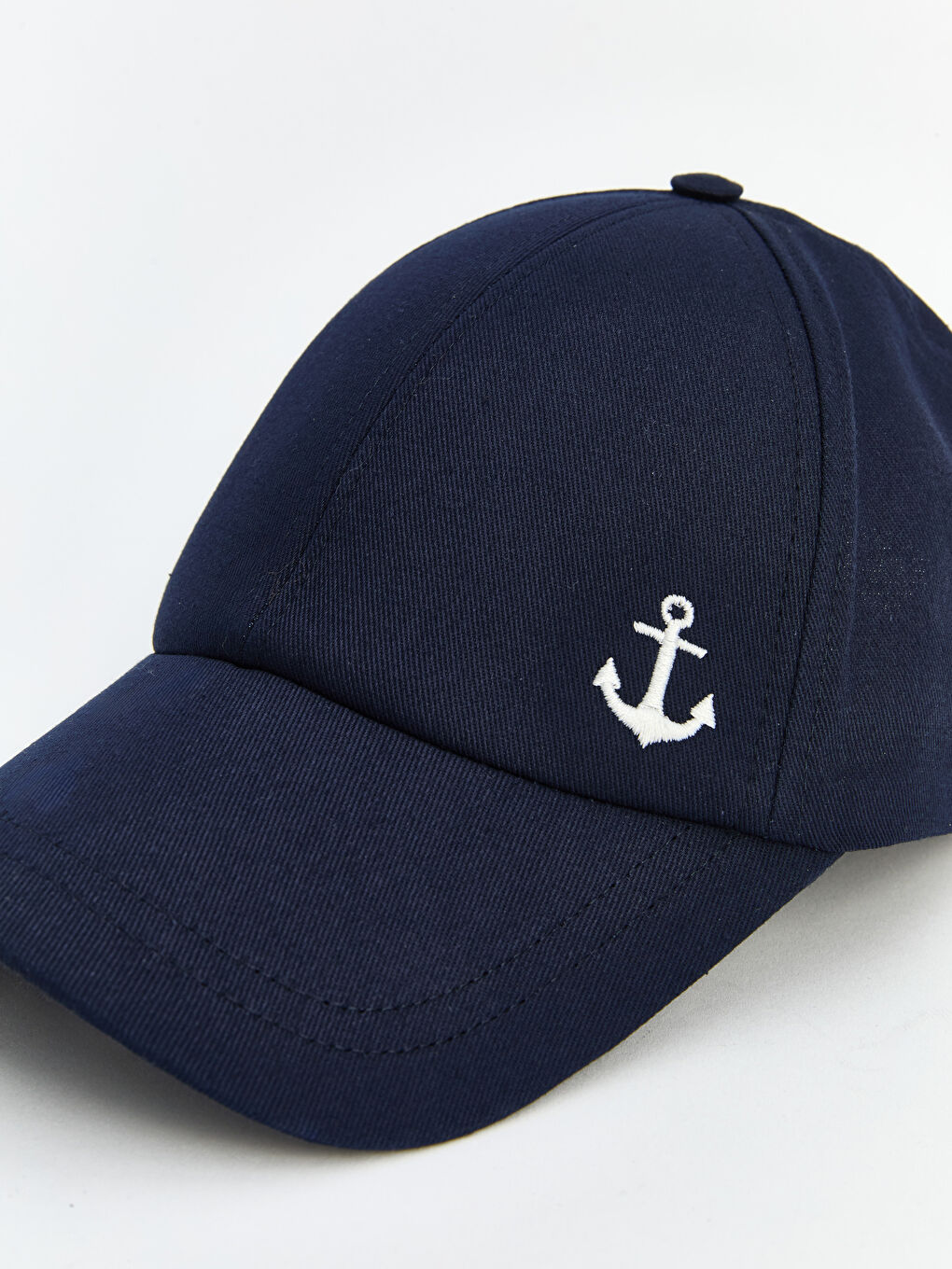 Lacivert Çapa Nakışlı Erkek Kep Şapka-2