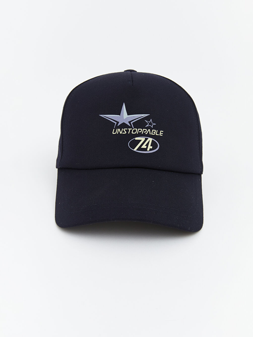 Lacivert Baskılı Erkek Kep Şapka 