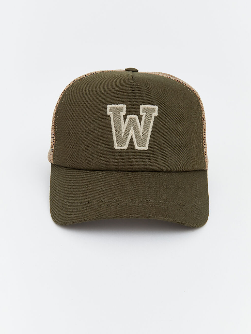 Haki W Nakışlı Erkek Kep Şapka 