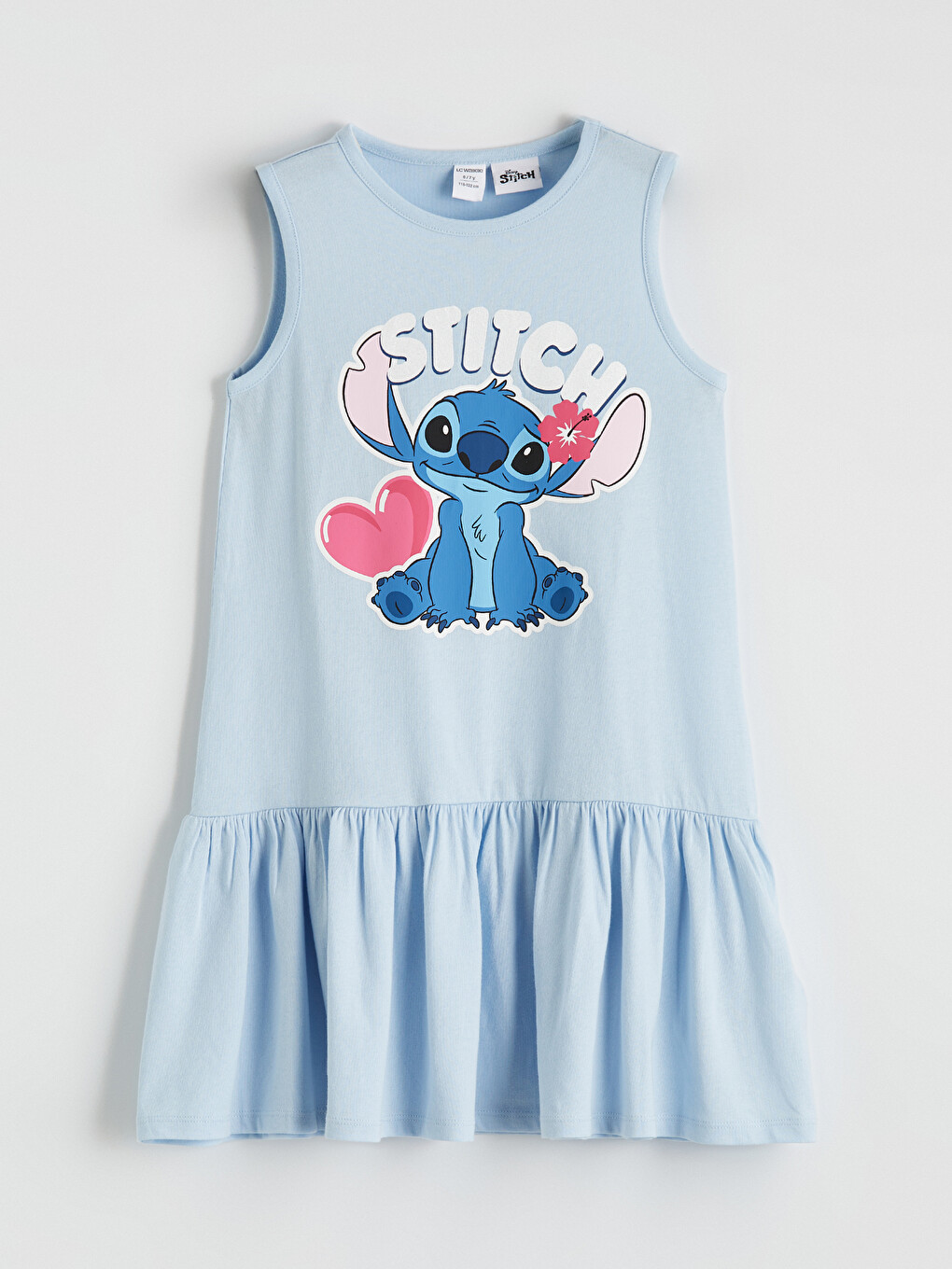 Stitch tiskana nabrana djevojačka haljina