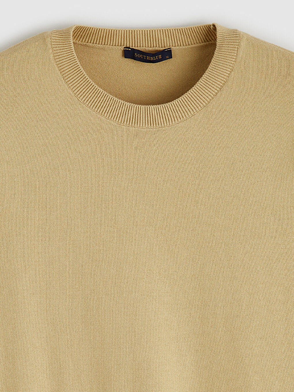 Sarı Bisiklet Yaka Erkek Triko Kazak-1