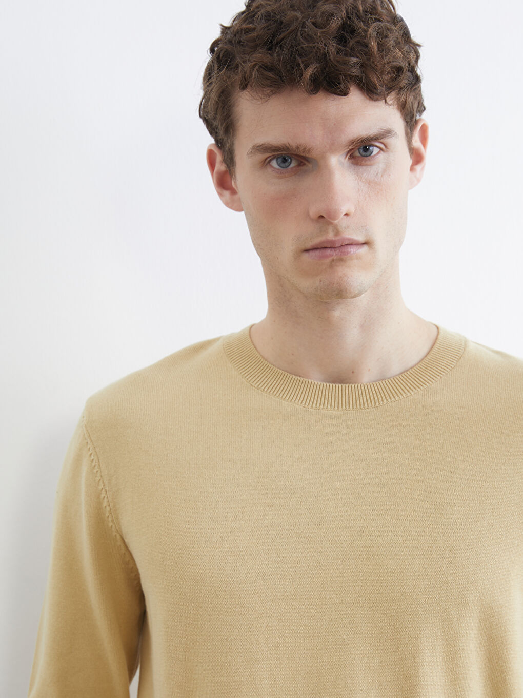 Men's Crew Neck Knit Sweater-2