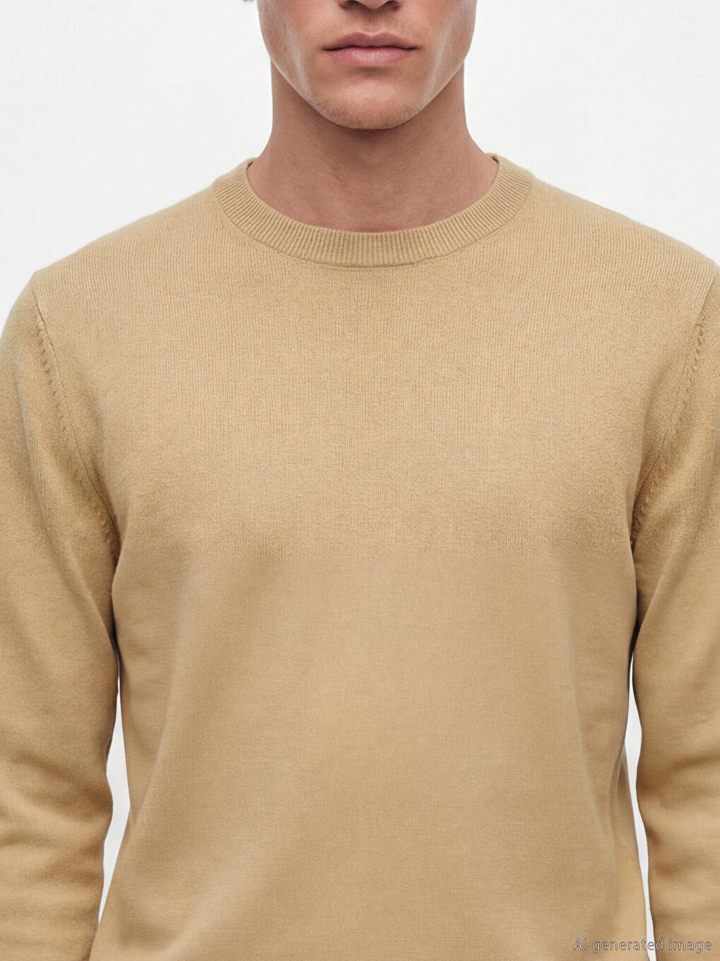 Muški Okrugli Izrez Trikotažni Džemper-7