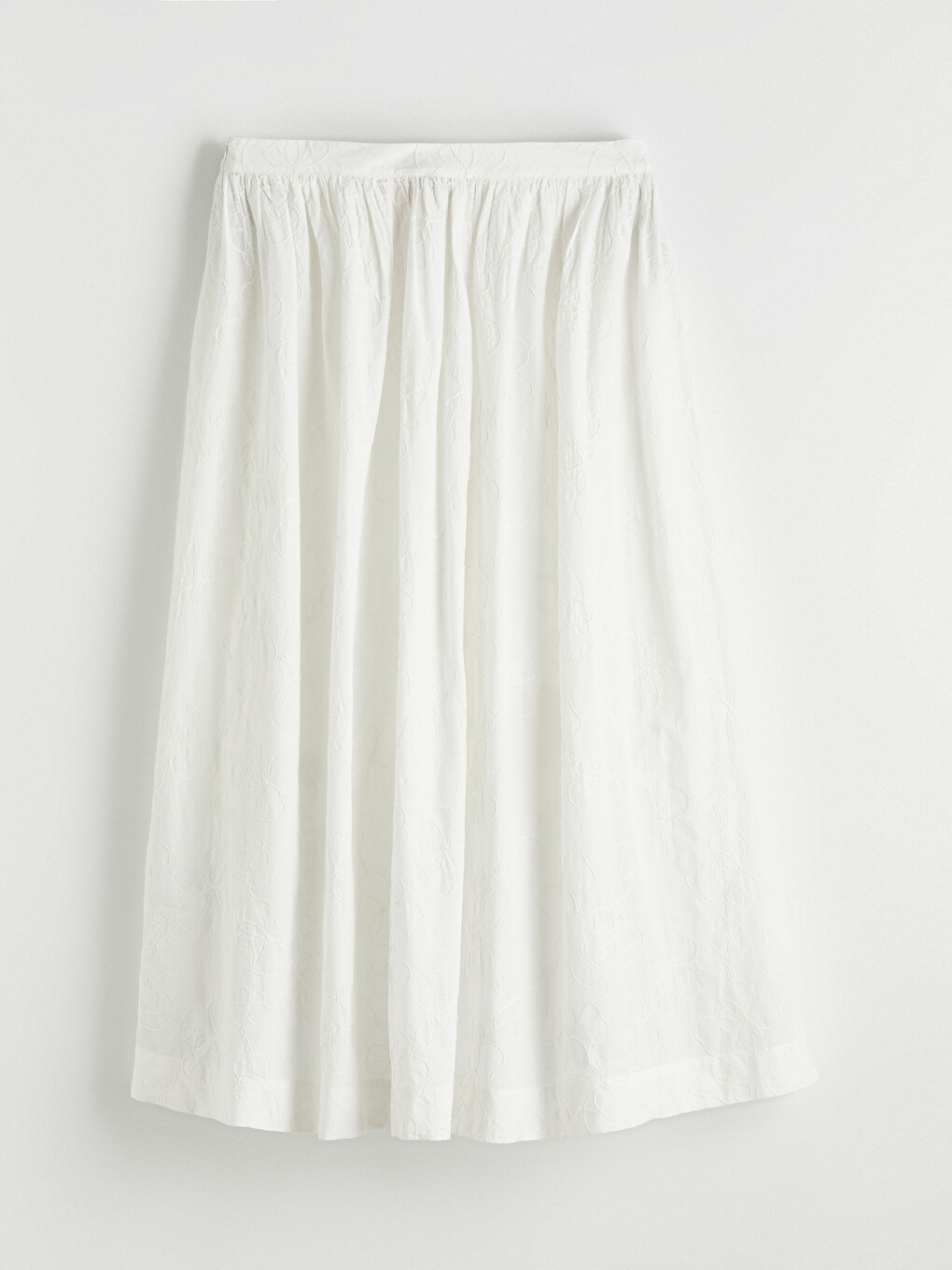 Woman White Skirt-6