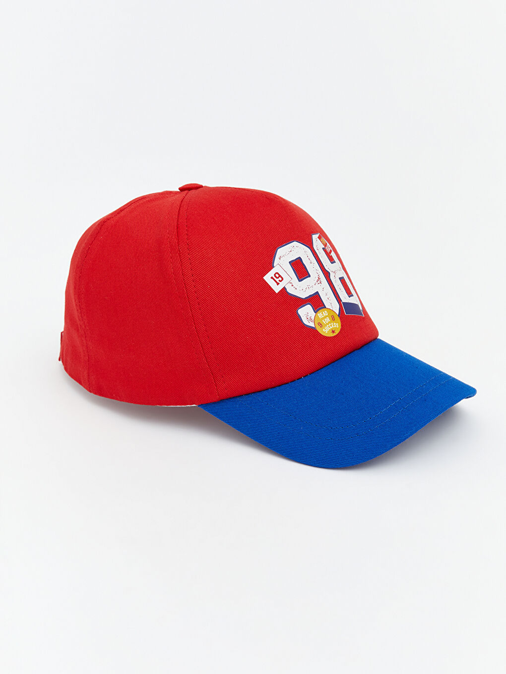 Kırmızı Renk Bloklu Erkek Çocuk Kep Şapka-1