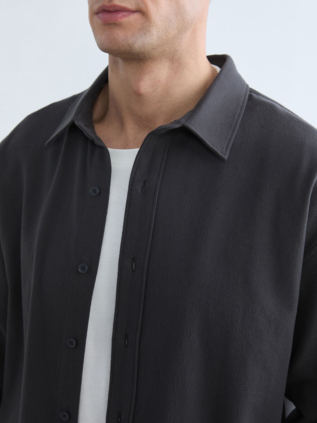 Regular Fit Dobby Shirt for Men-2