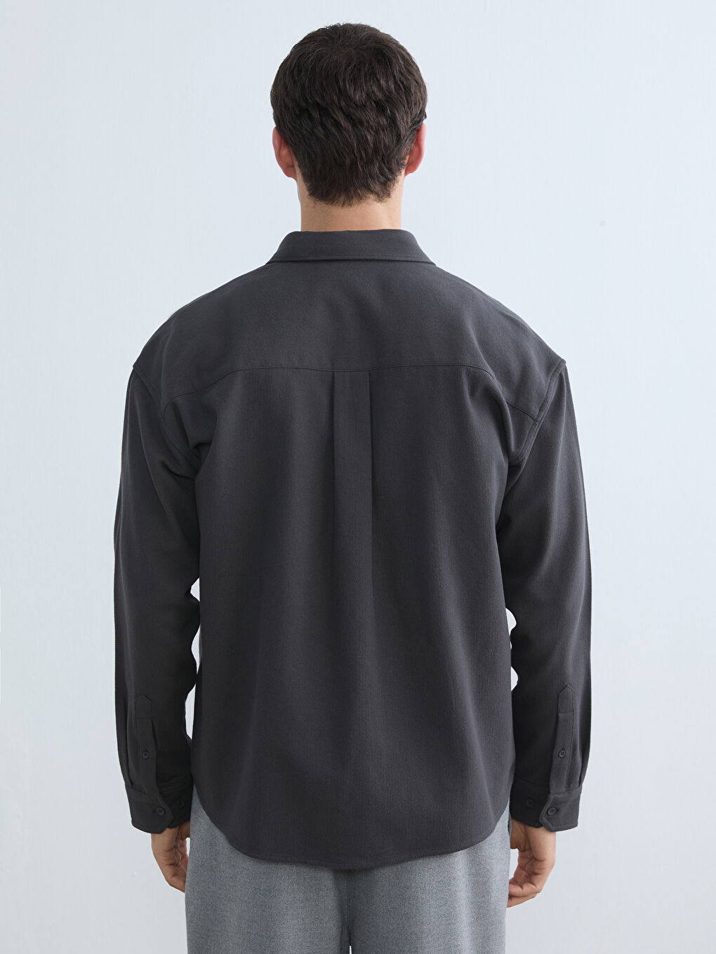 Regular Fit Dobby Shirt for Men-3