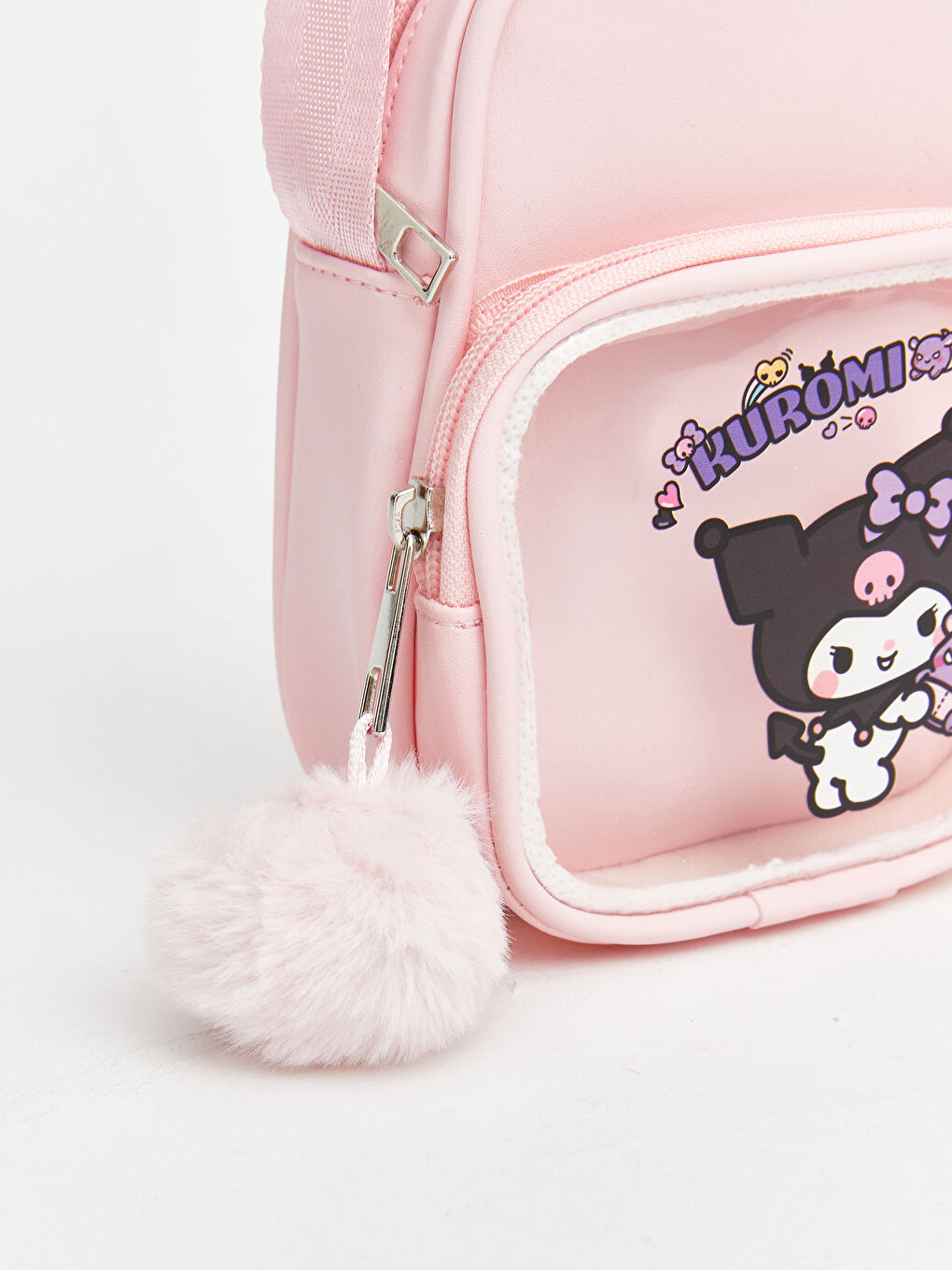 Pembe Kuromi Baskılı Kız Çocuk Omuz Çantası-2