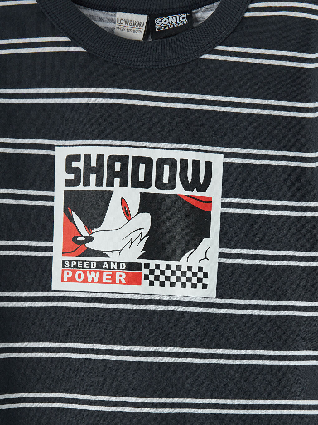T-shirt garçon à col rond imprimé Sonic-2