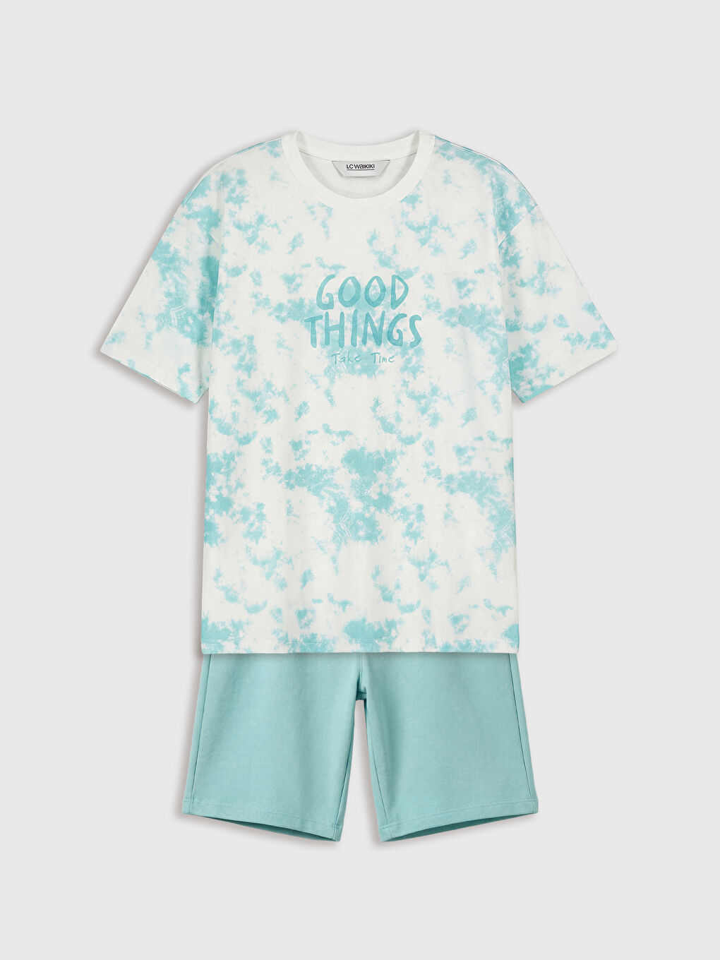 طقم أولادي مطبوع بنمط تاي داي