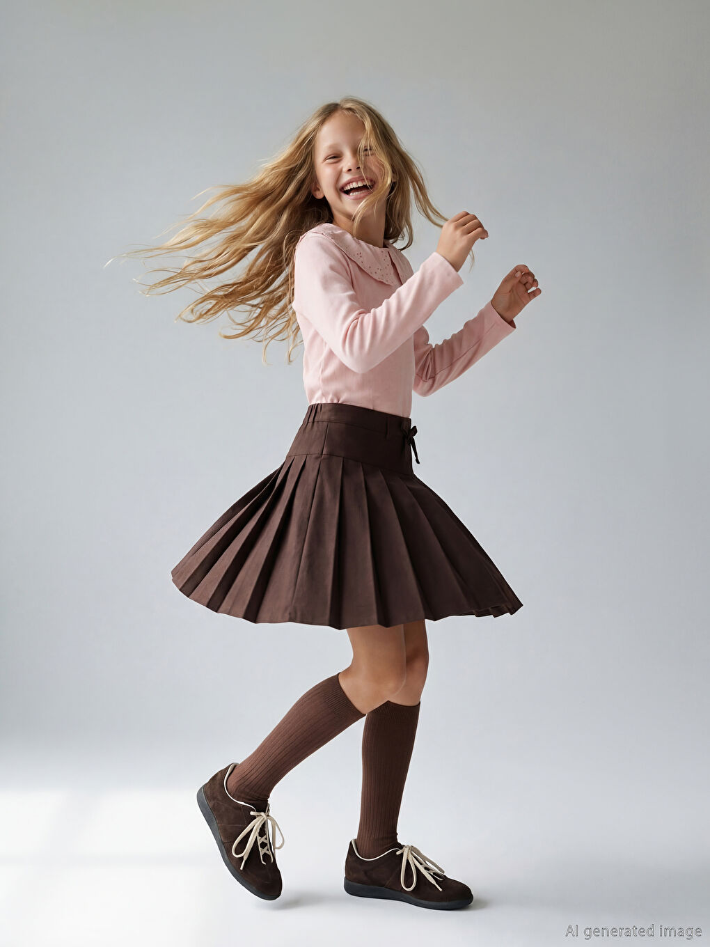 Pleated Girls' Skort