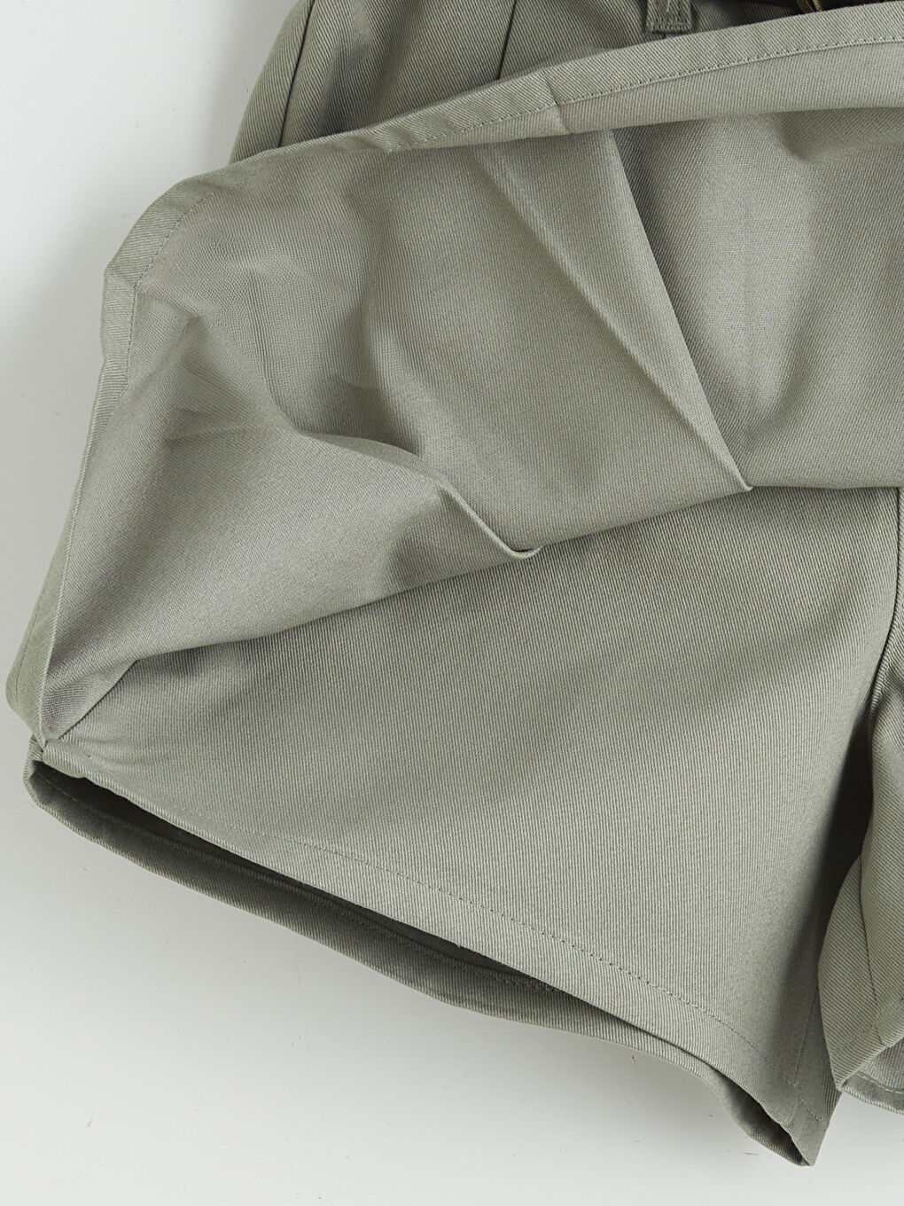 Haki Pileli Kız Çocuk Şort Etek-2