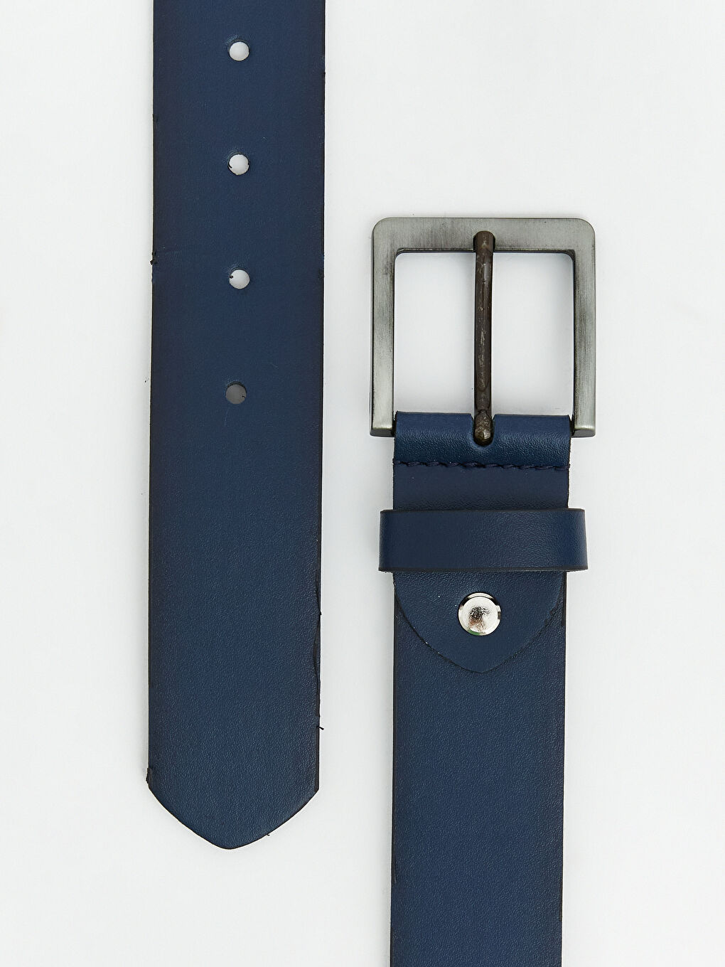 Lacivert Deri Görünümlü Erkek Kemer -2