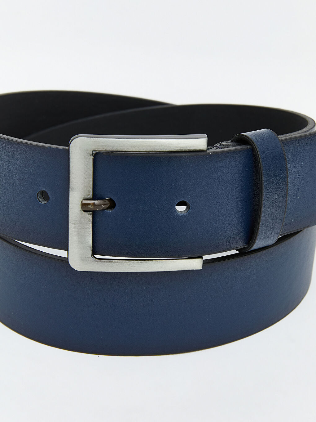 Lacivert Deri Görünümlü Erkek Kemer -3