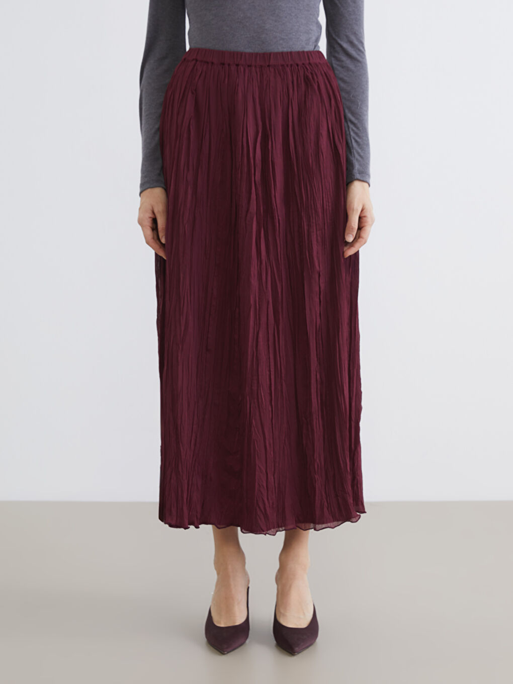 Woman BORDEAUX Skirt-1