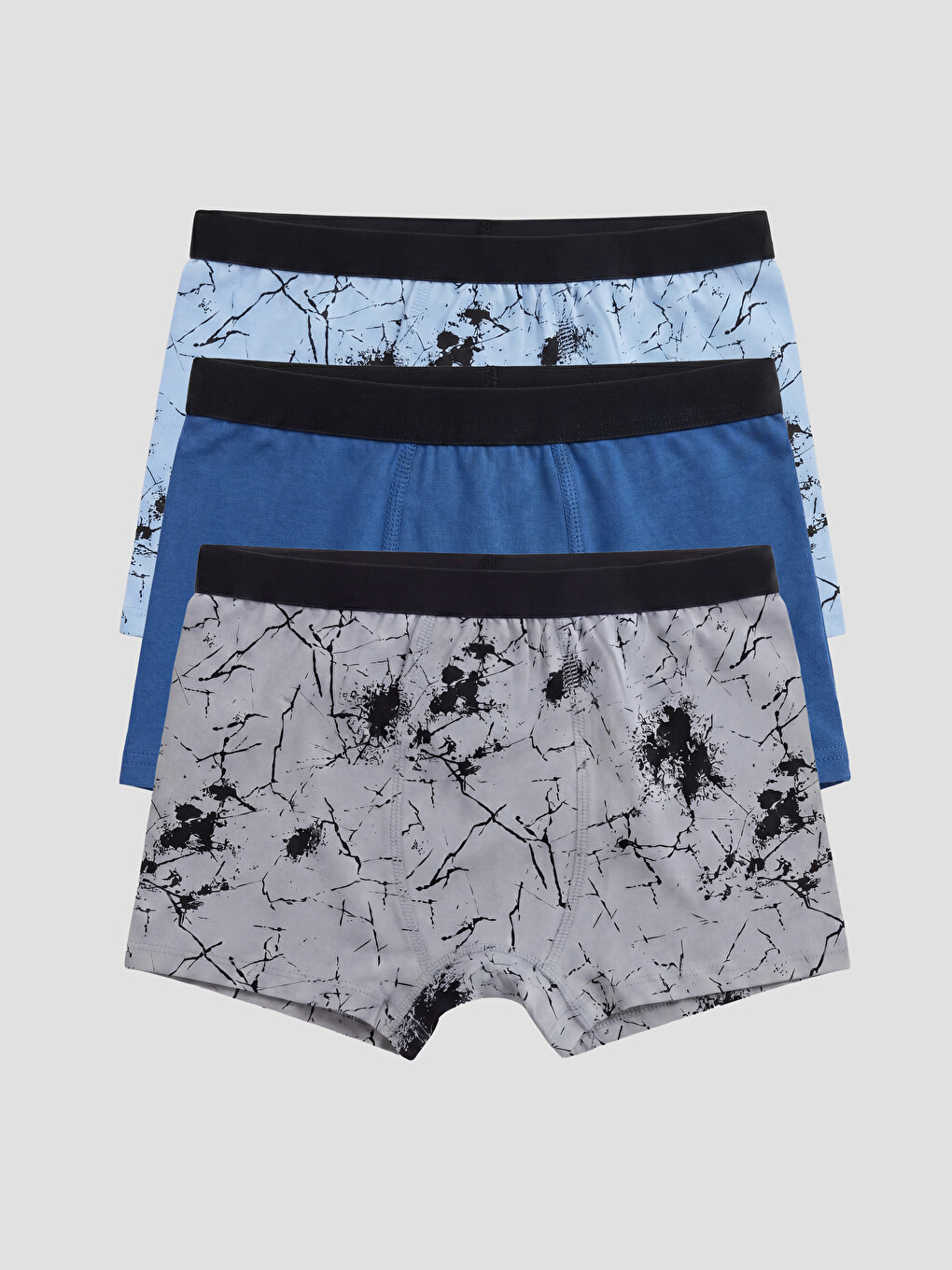 Patterned Boys' 3-Piece Boxer-4