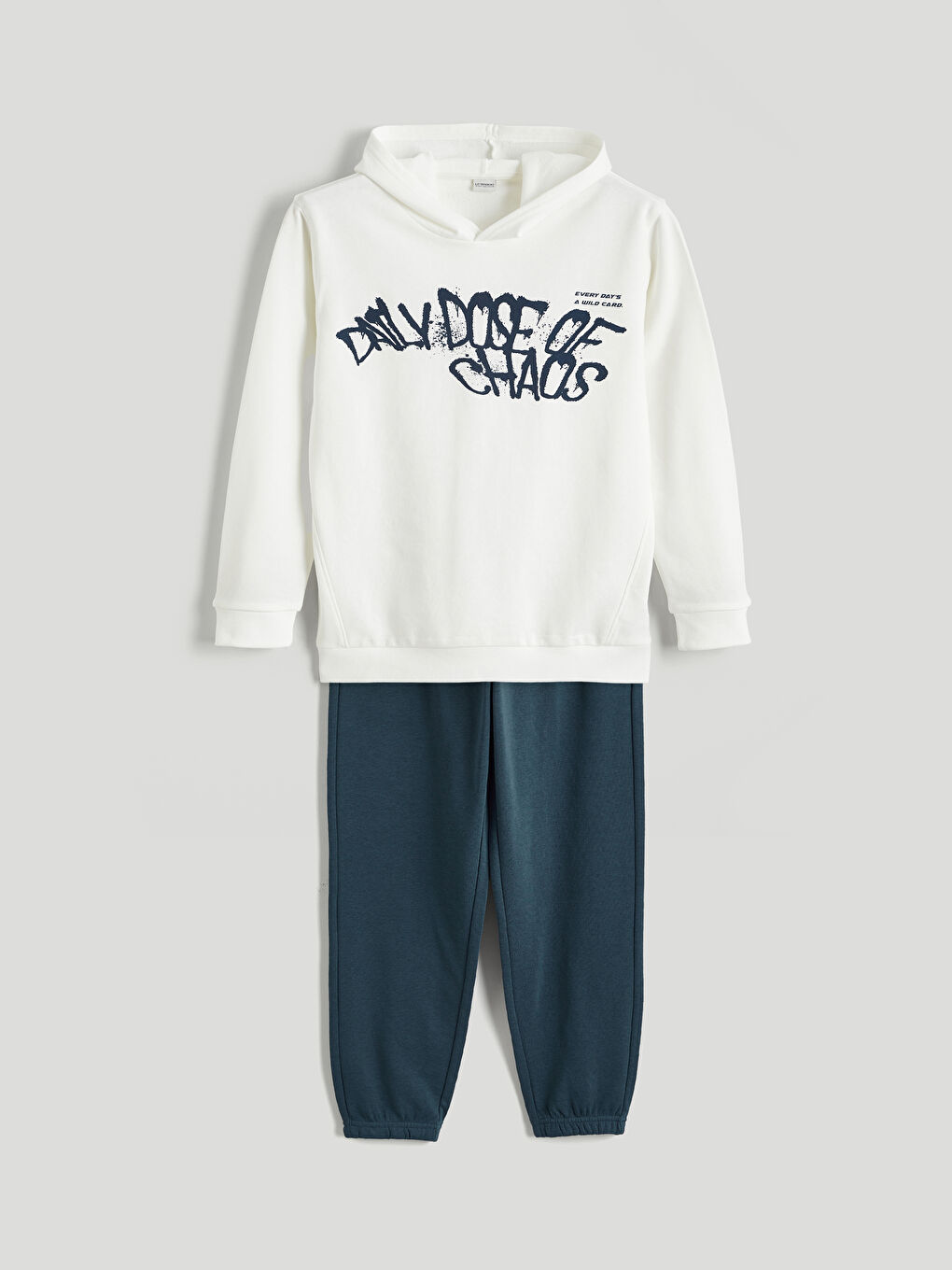 Boys' Hooded Sweatshirt and Tracksuit Set