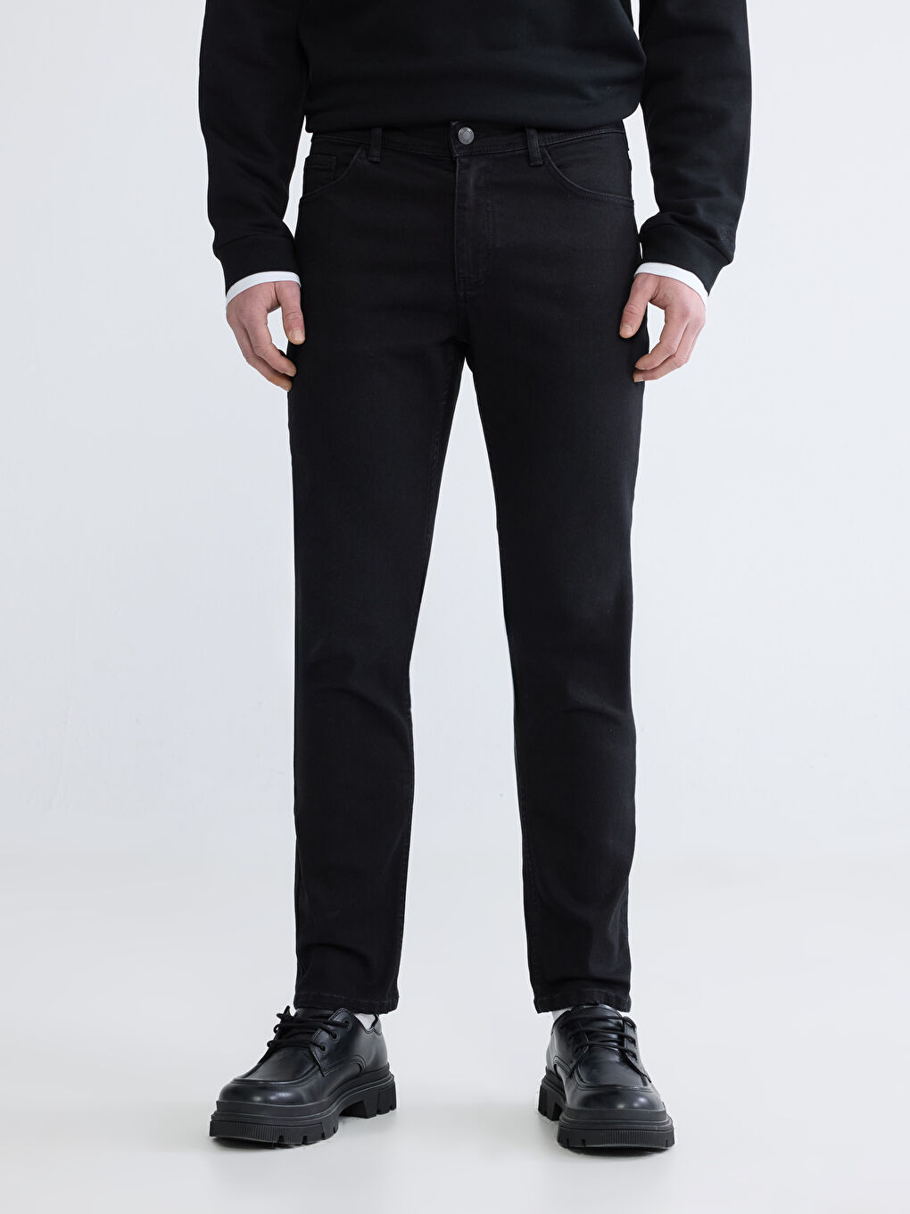 Siyah 779 Regular Fit Erkek Jean Pantolon-1