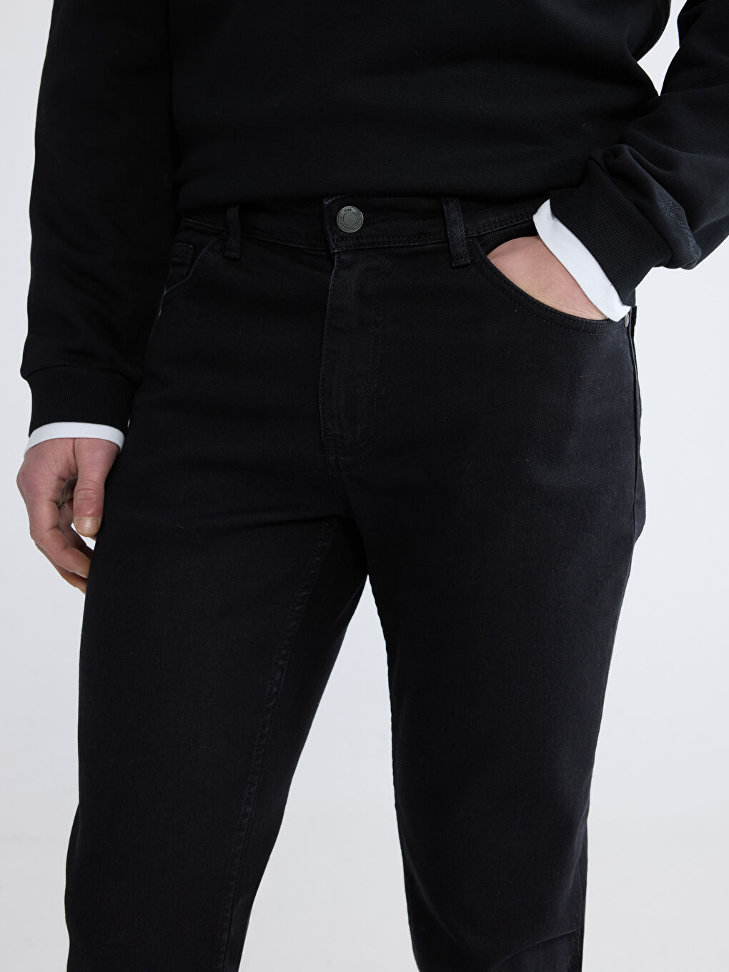 Siyah 779 Regular Fit Erkek Jean Pantolon-2