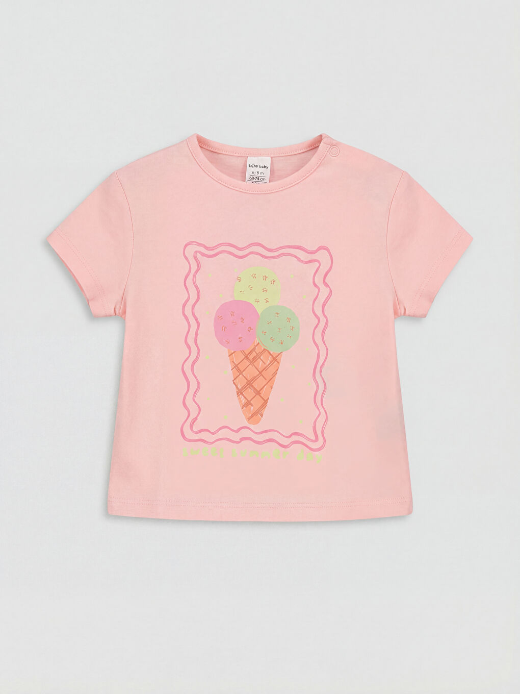 Ice Cream Printed Baby Girls' Set-1