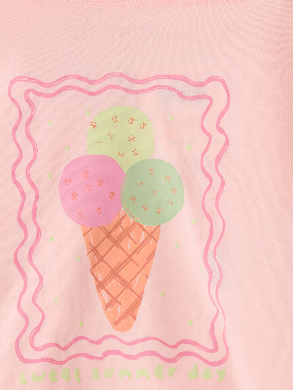 Ice Cream Printed Baby Girls' Set-3