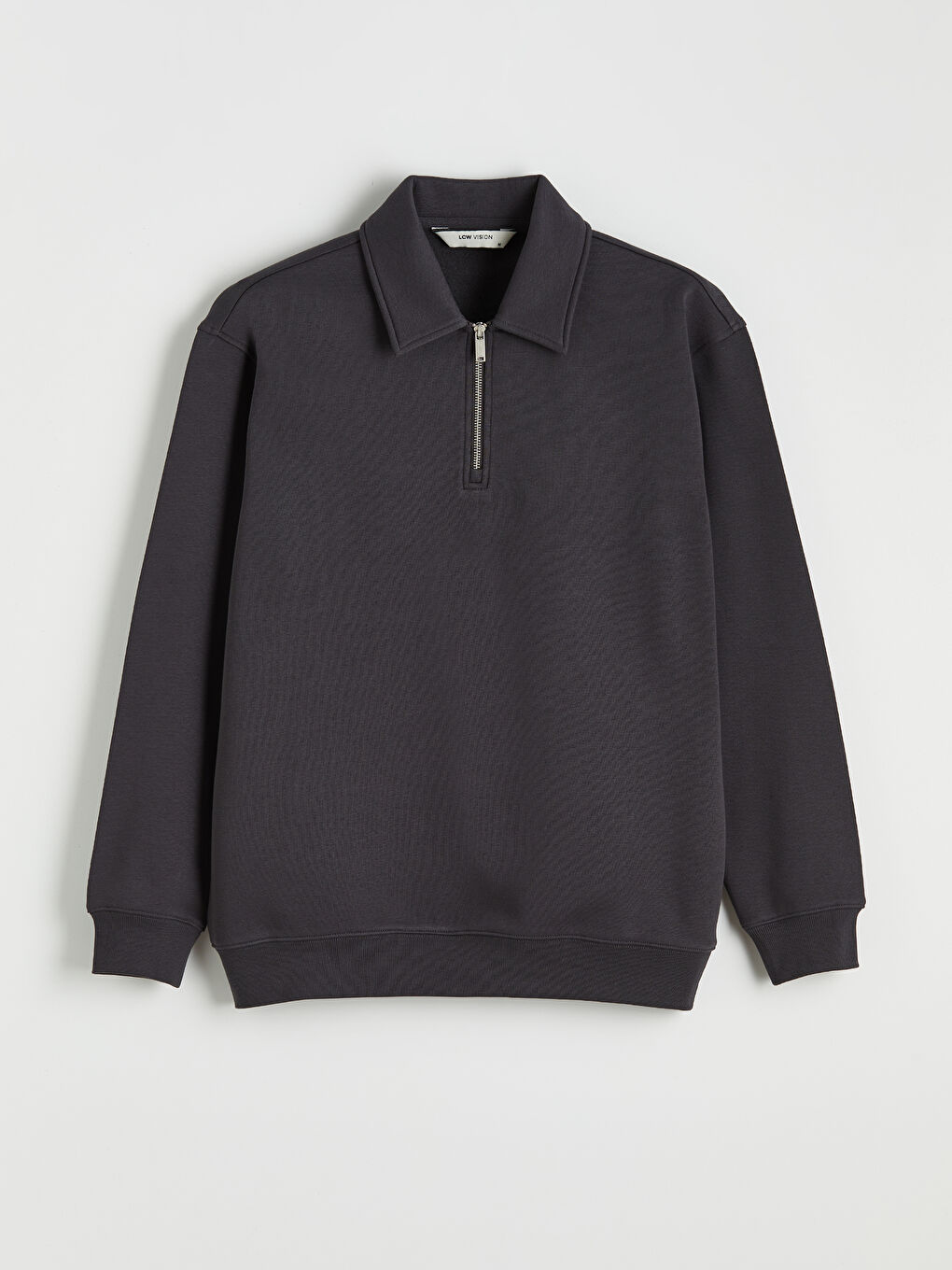 Men's Polo Collar Sweatshirt-4