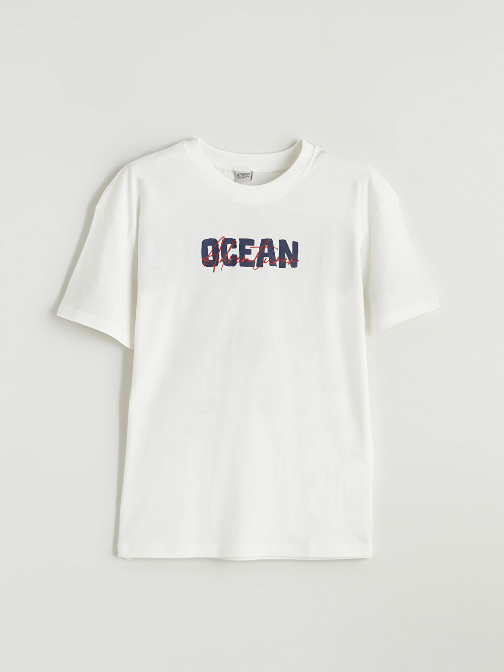 Crew Neck Printed Boys' T-Shirt-1