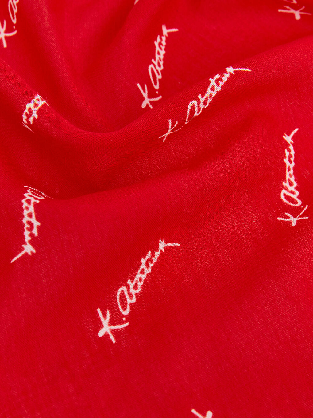 Kırmızı Atatürk Baskılı Erkek Çocuk Fular Bandana-2