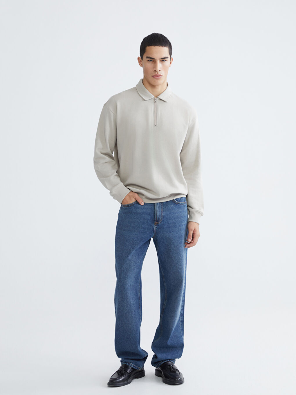 İndigo Straight Fit Erkek Jean Pantolon