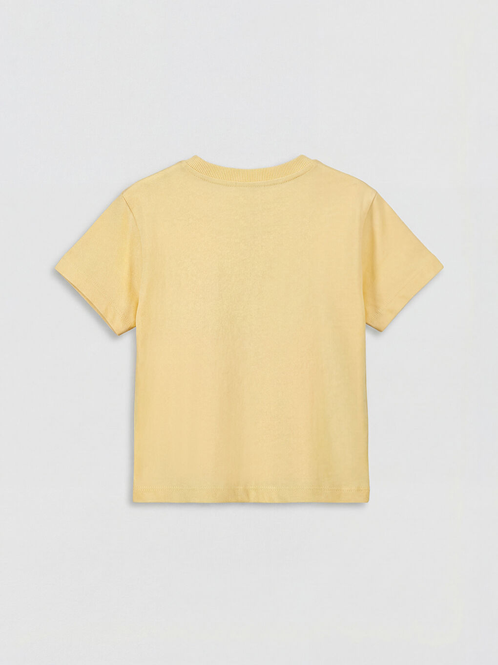 Sarı Bisiklet Yaka California Baskılı Erkek Bebek Tişört-1