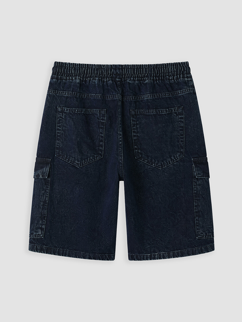 Man Indigo Denim Shorts-5